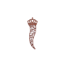 CORNO PORTAFORTUNA ROSSO 3D